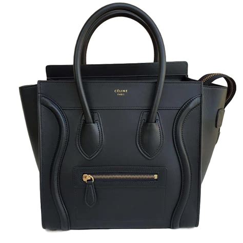 celine micro black tote bag|celine micro luggage bag.